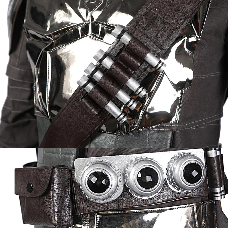 The Mandalorian Season 2 Cosplay Beskar Armor Uniform Din Djarin Helmet Full Set - Image 17