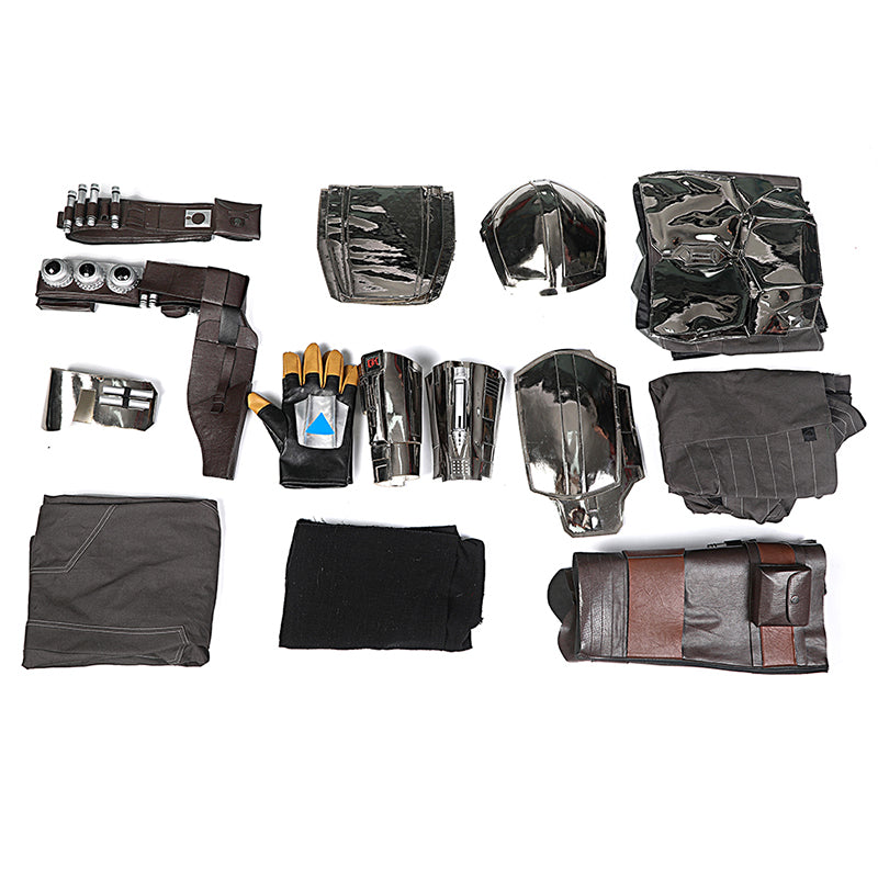 The Mandalorian Season 2 Cosplay Beskar Armor Uniform Din Djarin Helmet Full Set - Image 9