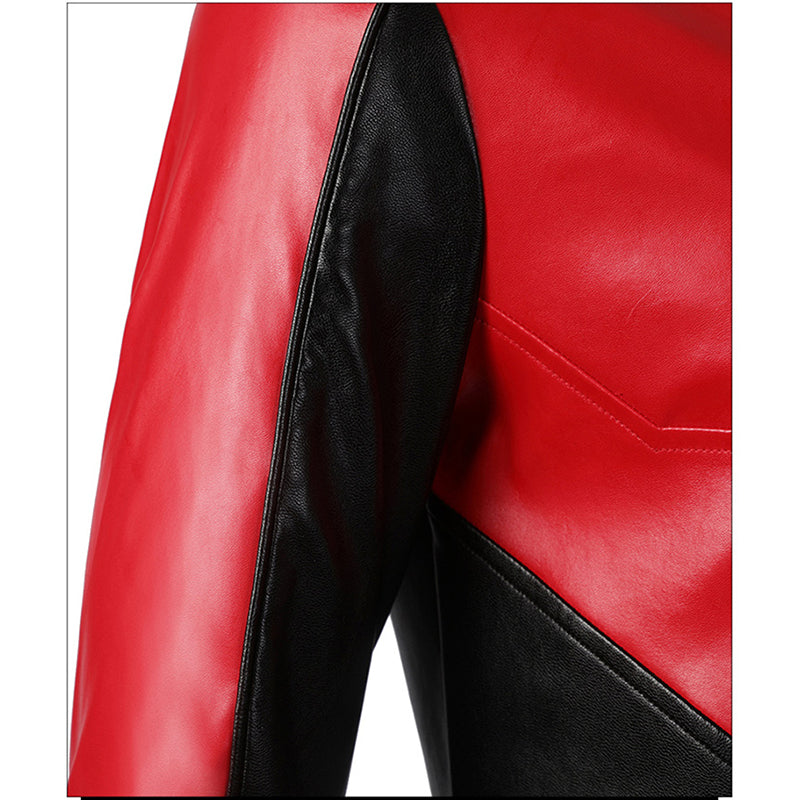 Marcus Hargreeve Costume The Umbrella Academy Sparrow Academy Cosplay Red Leather Uniform Suit - Image 5