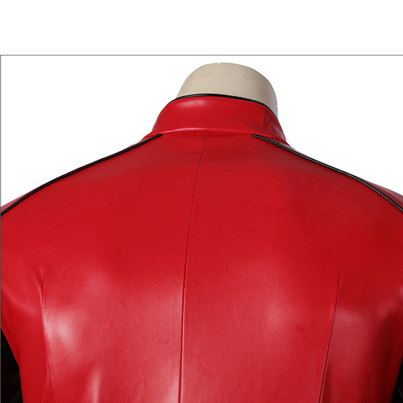 Marcus Hargreeve Costume The Umbrella Academy Sparrow Academy Cosplay Red Leather Uniform Suit - Image 6