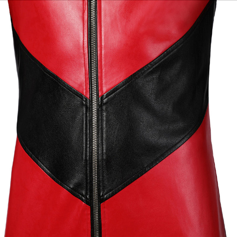 Marcus Hargreeve Costume The Umbrella Academy Sparrow Academy Cosplay Red Leather Uniform Suit - Image 7