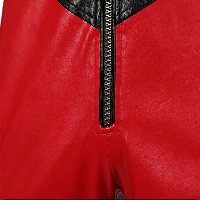 Marcus Hargreeve Costume The Umbrella Academy Sparrow Academy Cosplay Red Leather Uniform Suit - Image 8