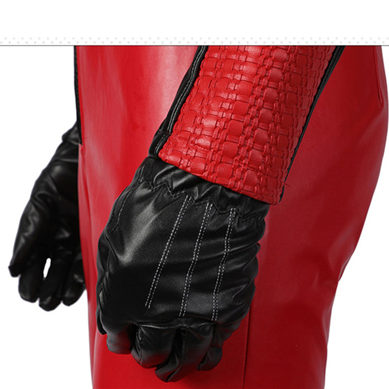 Marcus Hargreeve Costume The Umbrella Academy Sparrow Academy Cosplay Red Leather Uniform Suit - Image 9
