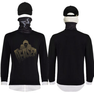 Watch Dogs 2 Marcus Holloway Cosplay Costume Game Sweatshirt Face Mask Hat