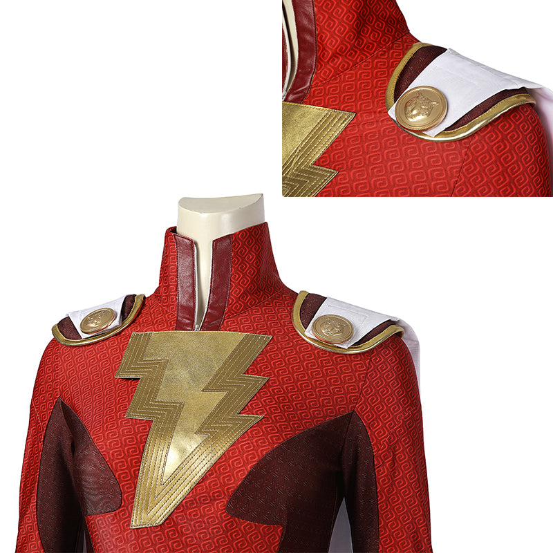 Shazam! Fury Of The Gods Mary Marvel Cosplay Lady Shazam Costume Supergirl Jumpsuit With Boots - Image 10