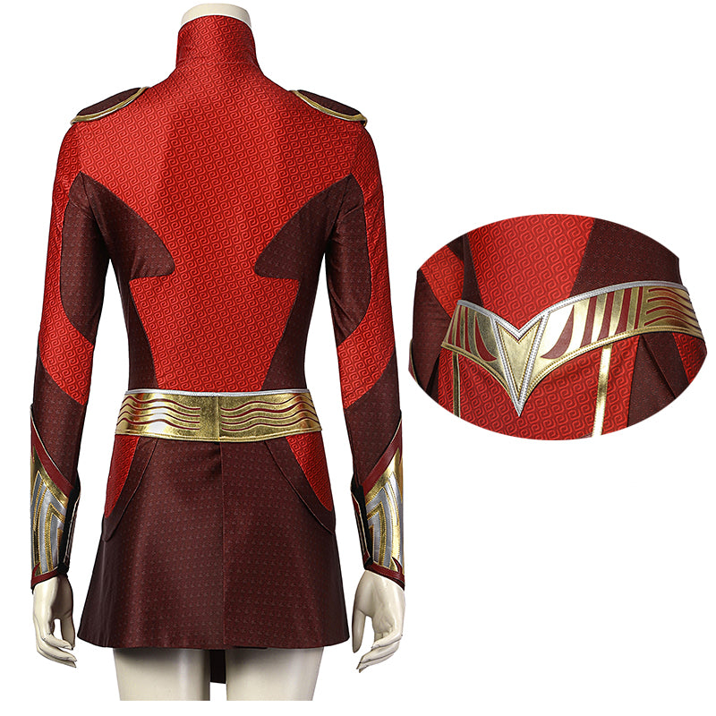 Shazam! Fury Of The Gods Mary Marvel Cosplay Lady Shazam Costume Supergirl Jumpsuit With Boots - Image 12
