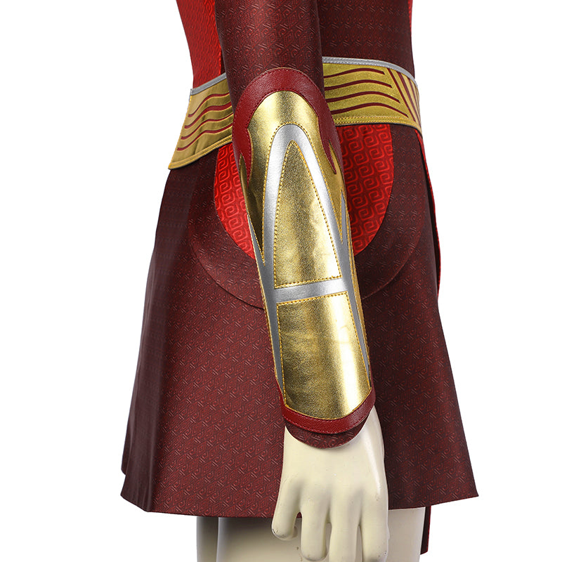 Shazam! Fury Of The Gods Mary Marvel Cosplay Lady Shazam Costume Supergirl Jumpsuit With Boots - Image 13