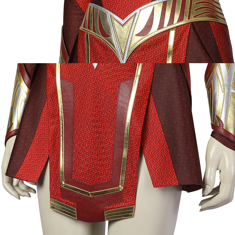 Shazam! Fury Of The Gods Mary Marvel Cosplay Lady Shazam Costume Supergirl Jumpsuit With Boots - Image 14