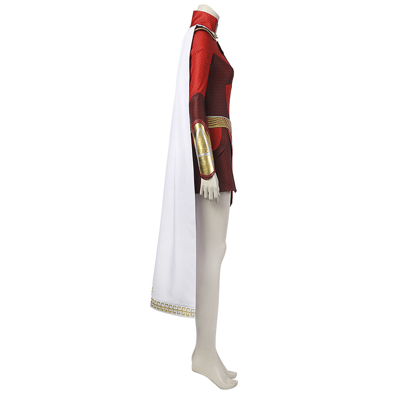 Shazam! Fury Of The Gods Mary Marvel Cosplay Lady Shazam Costume Supergirl Jumpsuit With Boots - Image 7