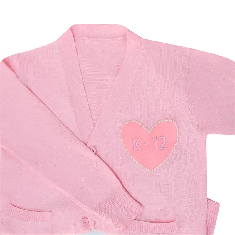 Melanie Martinez K 12 Sweater K-12 Cosplay Costume K12 Crybaby Pink Sweater - Image 9