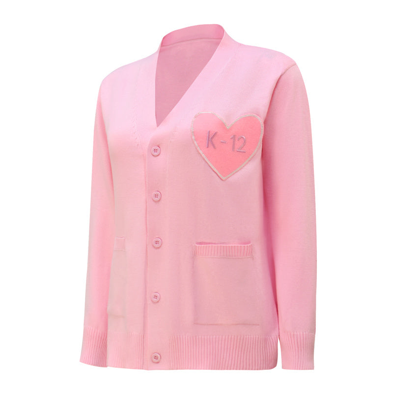 Melanie Martinez K 12 Sweater K-12 Cosplay Costume K12 Crybaby Pink Sweater - Image 4