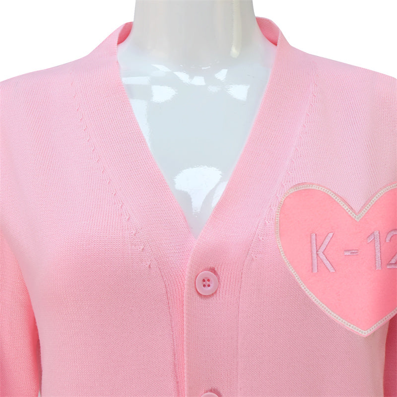 Melanie Martinez K 12 Sweater K-12 Cosplay Costume K12 Crybaby Pink Sweater - Image 8
