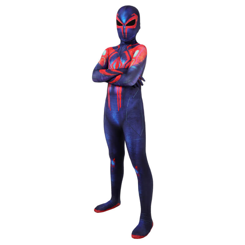 Kids Miguel O'hara Spider Verse Cosplay Spider-Man Across The Spider-Verse Spiderman 2099 Bodysuit - Image 2