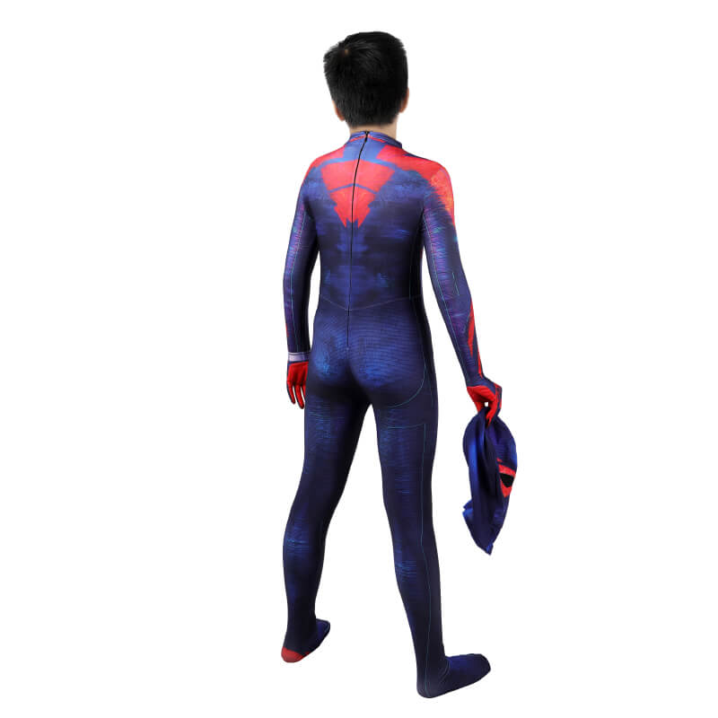 Kids Miguel O'hara Spider Verse Cosplay Spider-Man Across The Spider-Verse Spiderman 2099 Bodysuit - Image 3