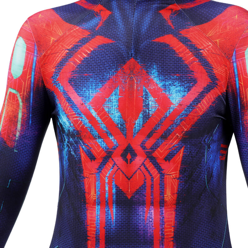 Kids Miguel O'hara Spider Verse Cosplay Spider-Man Across The Spider-Verse Spiderman 2099 Bodysuit - Image 6