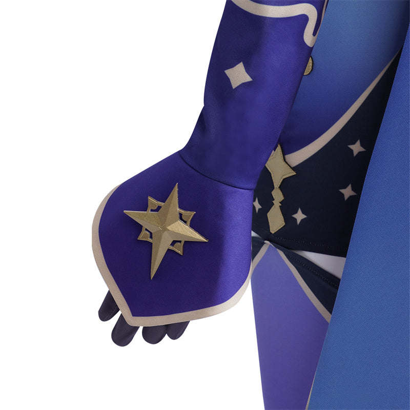 Genshin Impact Mona Megistus Cosplay Costume Anime Astrologist Purple Uniform Halloween Party Dress - Image 23