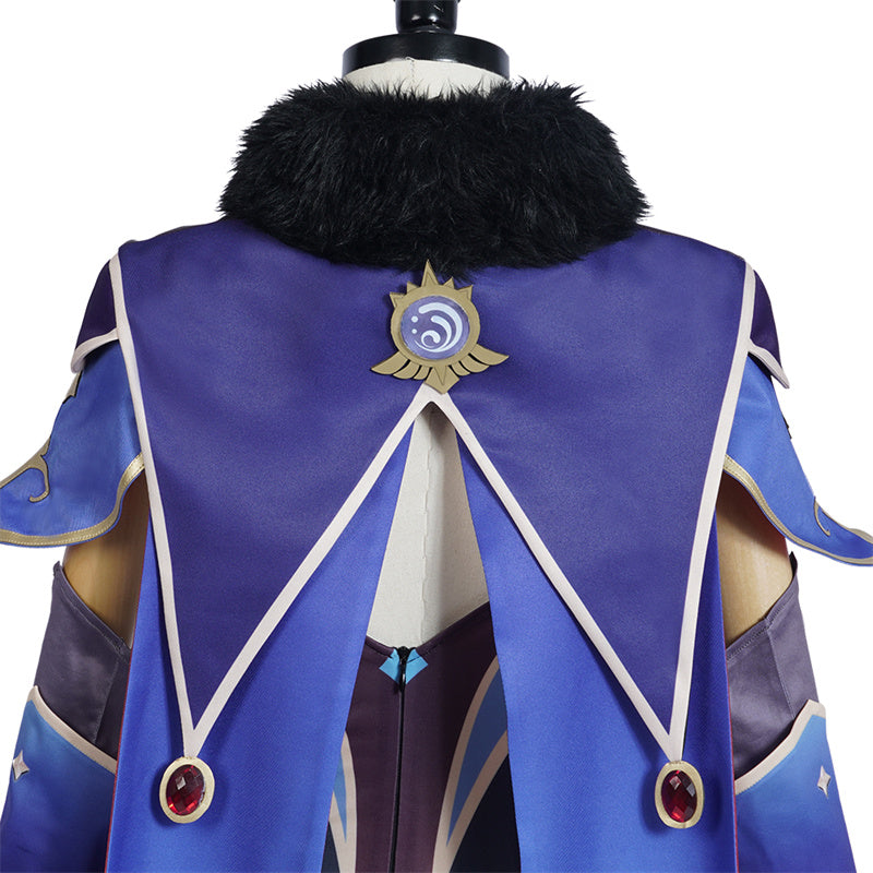 Genshin Impact Mona Megistus Cosplay Costume Anime Astrologist Purple Uniform Halloween Party Dress - Image 14