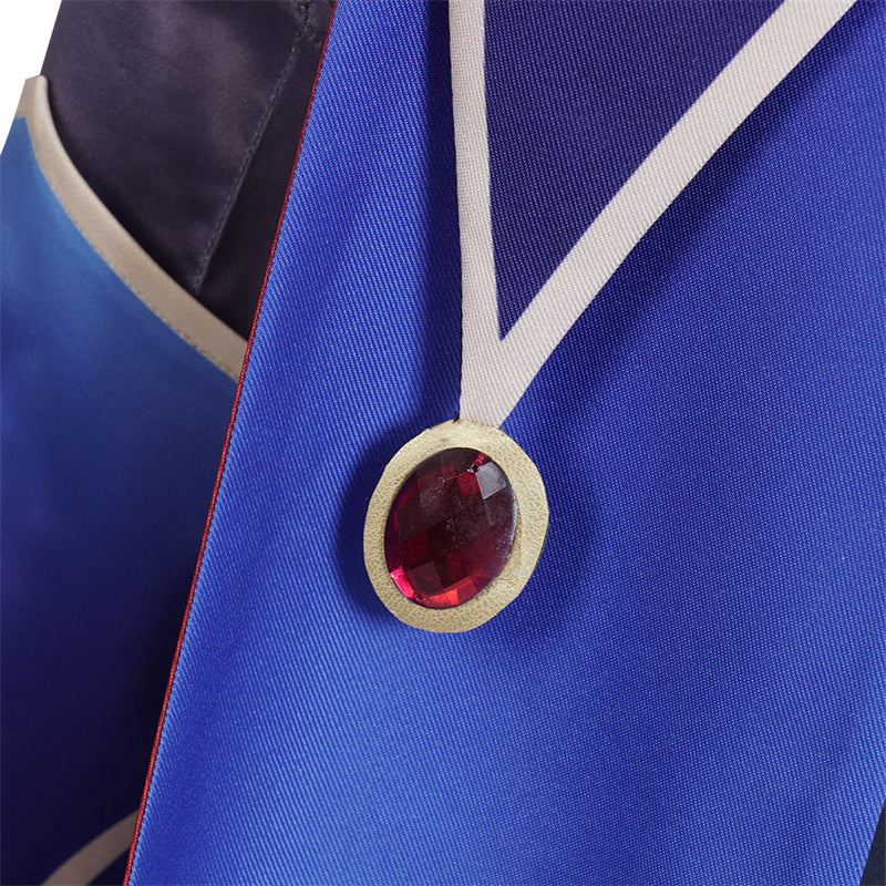 Genshin Impact Mona Megistus Cosplay Costume Anime Astrologist Purple Uniform Halloween Party Dress - Image 16