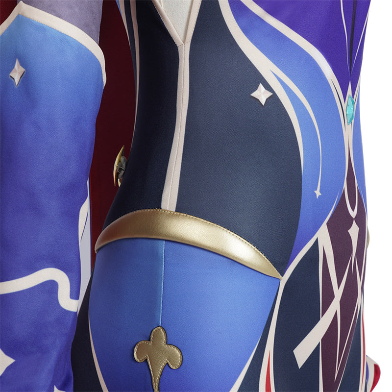 Genshin Impact Mona Megistus Cosplay Costume Anime Astrologist Purple Uniform Halloween Party Dress - Image 21