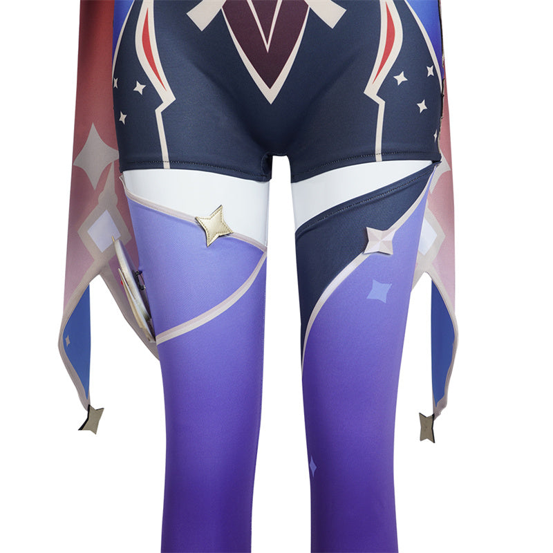 Genshin Impact Mona Megistus Cosplay Costume Anime Astrologist Purple Uniform Halloween Party Dress - Image 31