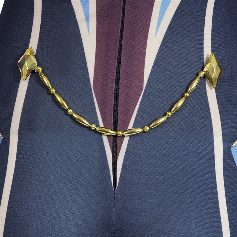 Genshin Impact Mona Megistus Cosplay Costume Anime Astrologist Purple Uniform Halloween Party Dress - Image 19