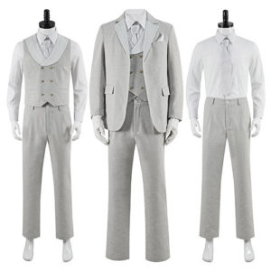 Kids Moon Knight Cosplay Mr Knight Costume Children Grey Suit Halloween Party Outfit