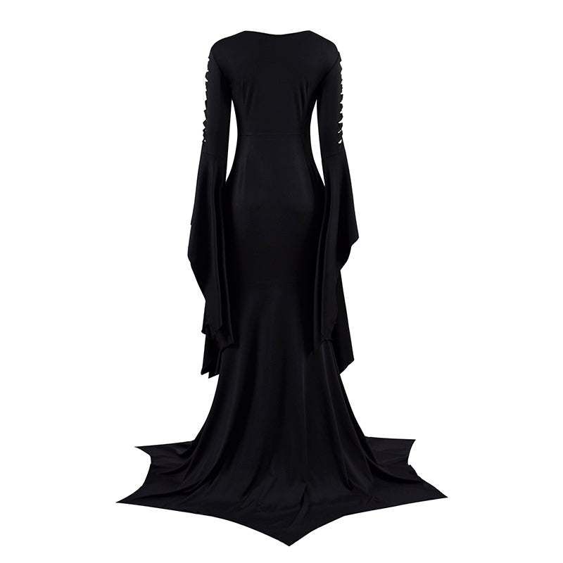 The Addams Family Morticia Costume Morticia Punk Gothic Dress Women Masquerade Party Evening Cosplay - Image 3