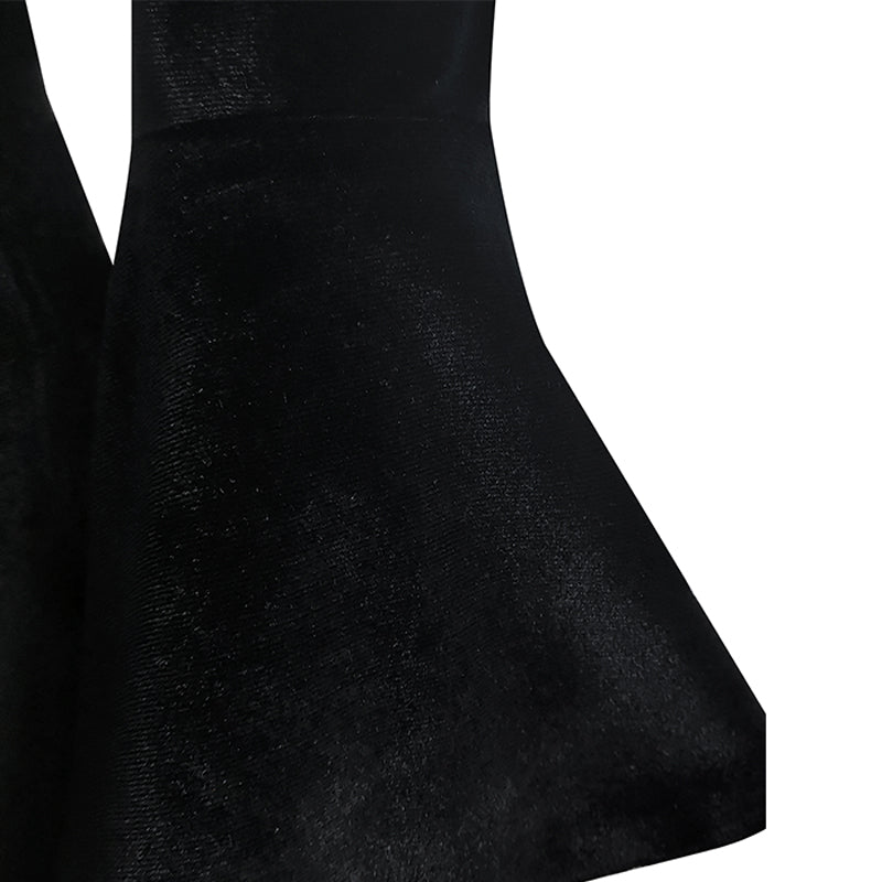 The Addams Family Morticia Cosplay Costume Morticia Addams Black Vintage Dress Halloween Suit - Image 5