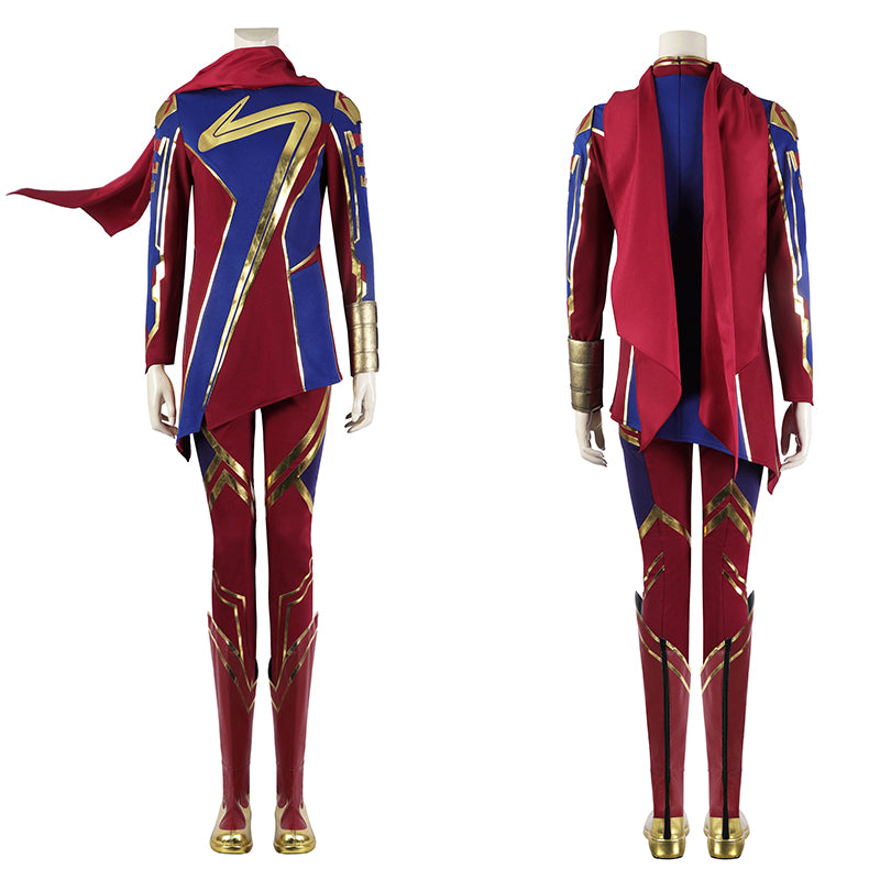2023 Ms. Marvel Cosplay Captain Marvel Kamala Khan Costume Halloween Party Suit - Image 2