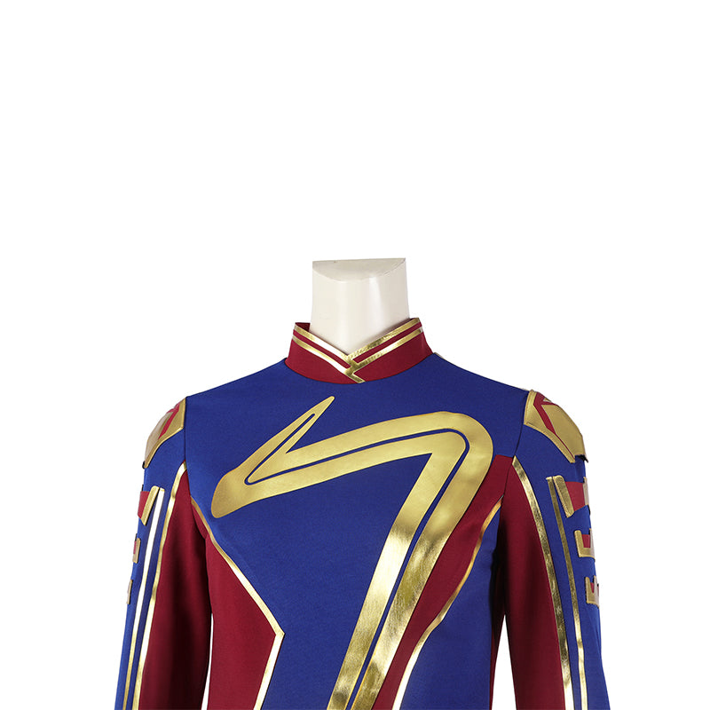 2023 Ms. Marvel Cosplay Captain Marvel Kamala Khan Costume Halloween Party Suit - Image 8