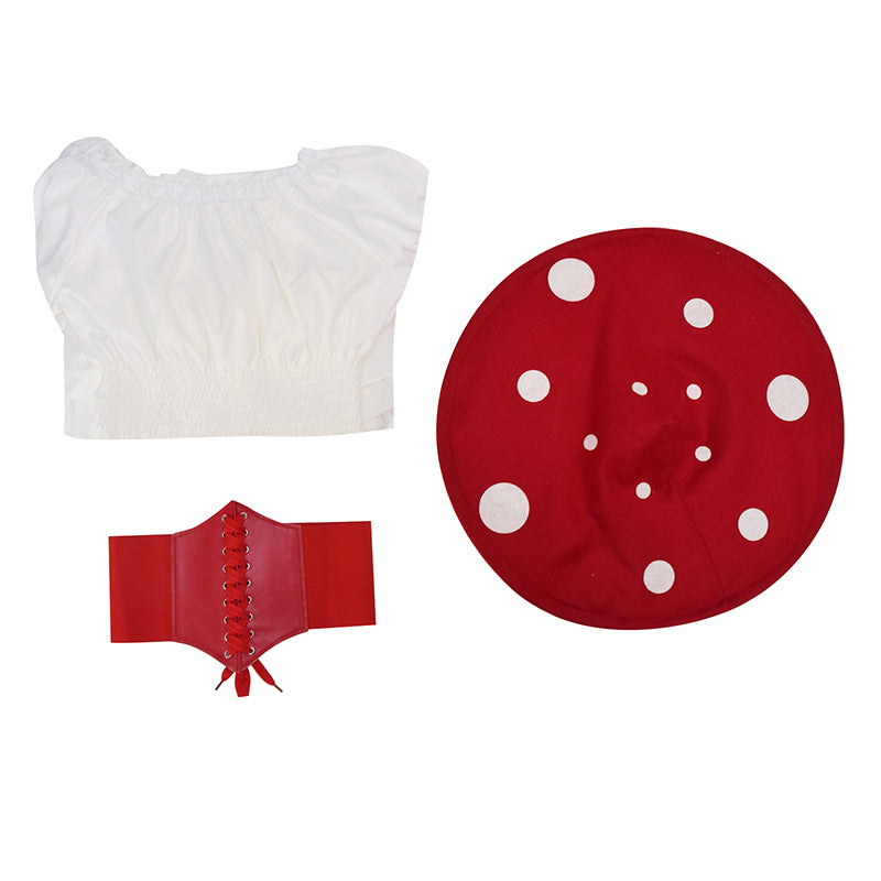 Renaissance Mushroom Medieval Cosplay Costume Medieval Dress Victorian Fairy Retro Dress Halloween Suit - Image 10