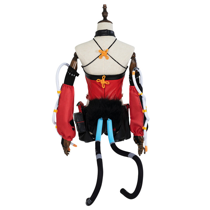 Zenless Zone Zero Nekomiya Mana Cosplay Costume Gameplay Women Suit Uniform With Tail - Image 2