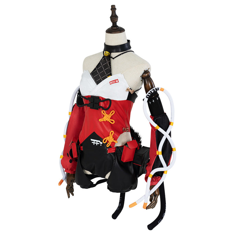 Zenless Zone Zero Nekomiya Mana Cosplay Costume Gameplay Women Suit Uniform With Tail - Image 3