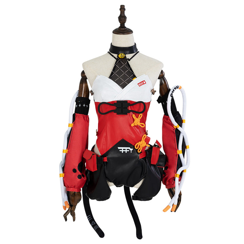 Zenless Zone Zero Nekomiya Mana Cosplay Costume Gameplay Women Suit Uniform With Tail - Image 5