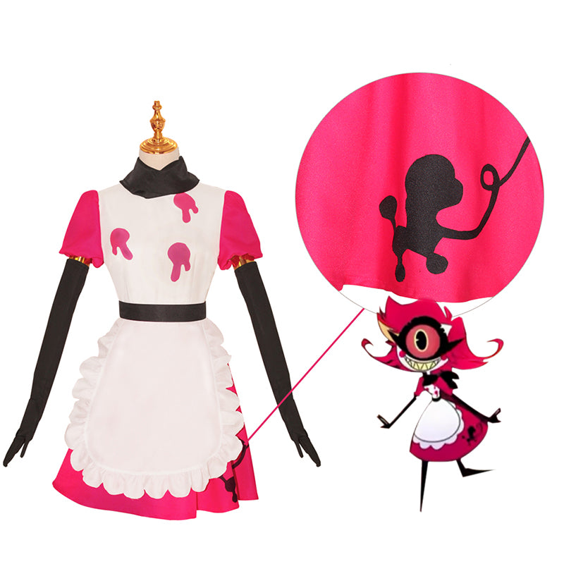 Hazbin Hotel Niffty Cosplay Costume Anime Maid Dress Halloween Carnival Suit - Image 5