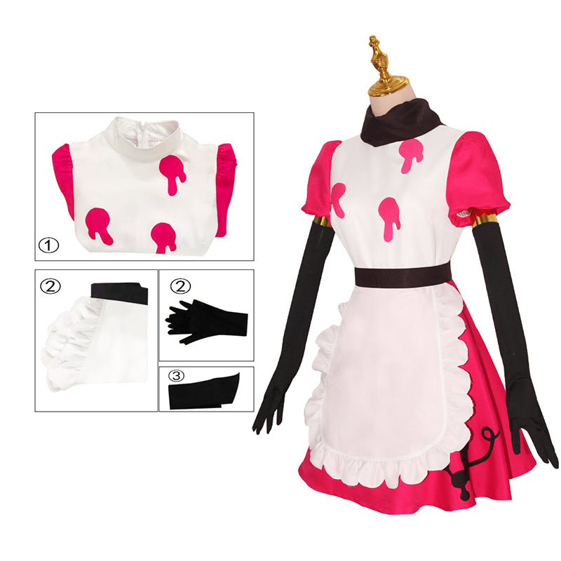 Hazbin Hotel Niffty Cosplay Costume Anime Maid Dress Halloween Carnival Suit - Image 6