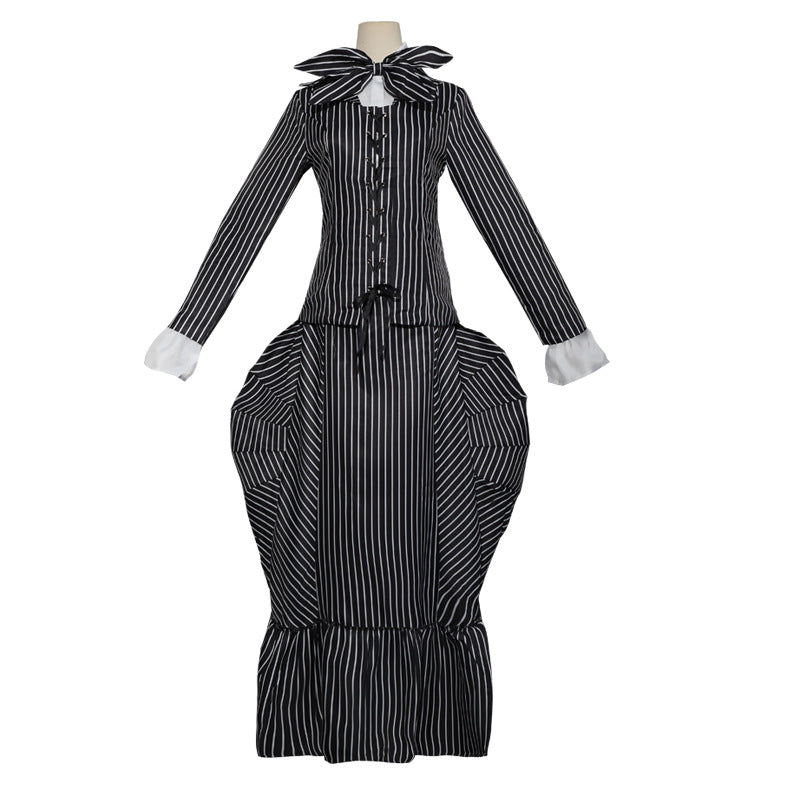Nightmare Before Christmas Cosplay Jack/Sally Skelington Costume Halloween Carnival Suit - Image 3