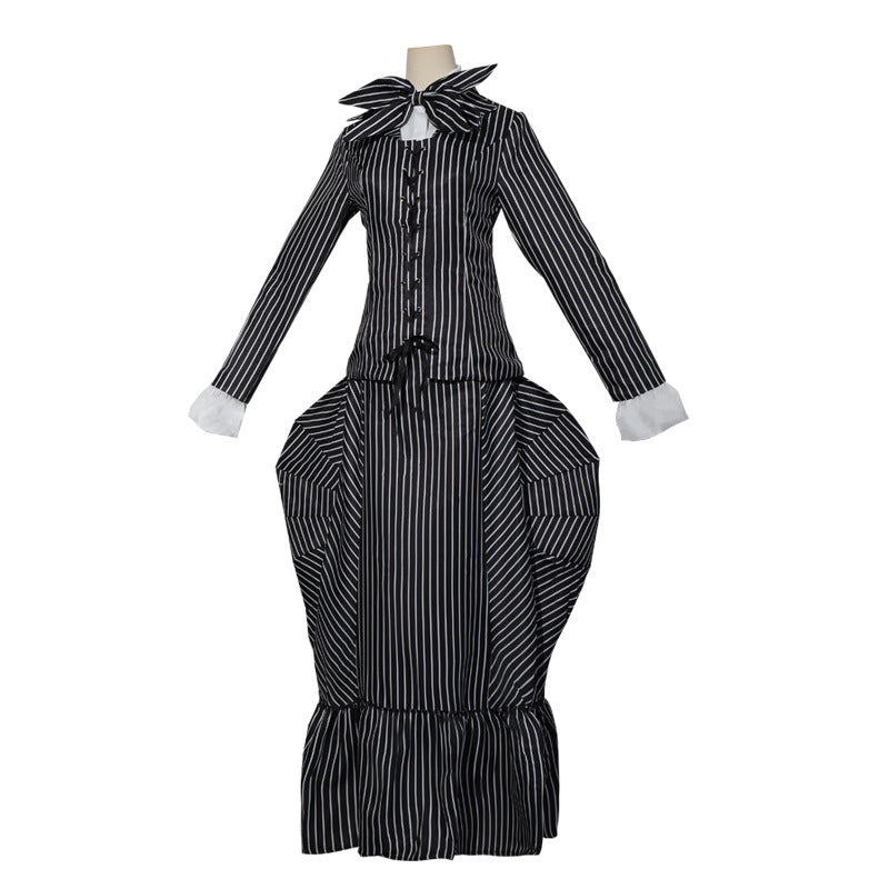 Nightmare Before Christmas Cosplay Jack/Sally Skelington Costume Halloween Carnival Suit - Image 5