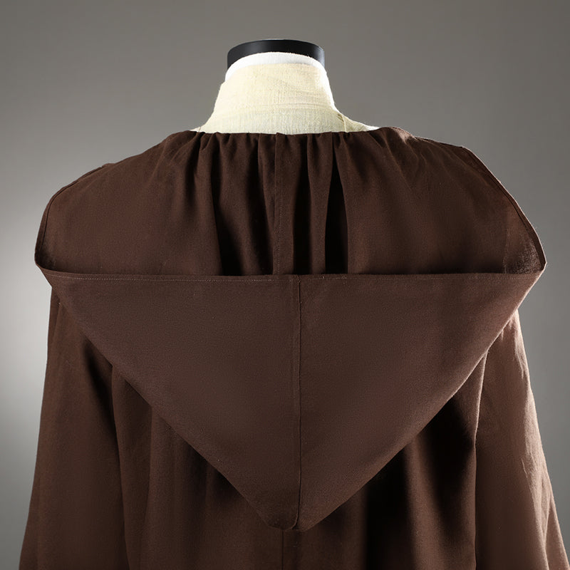 Obi-Wan Kenobi Cosplay Costume Attack of The Clones White Suit Halloween Outfit - Image 14