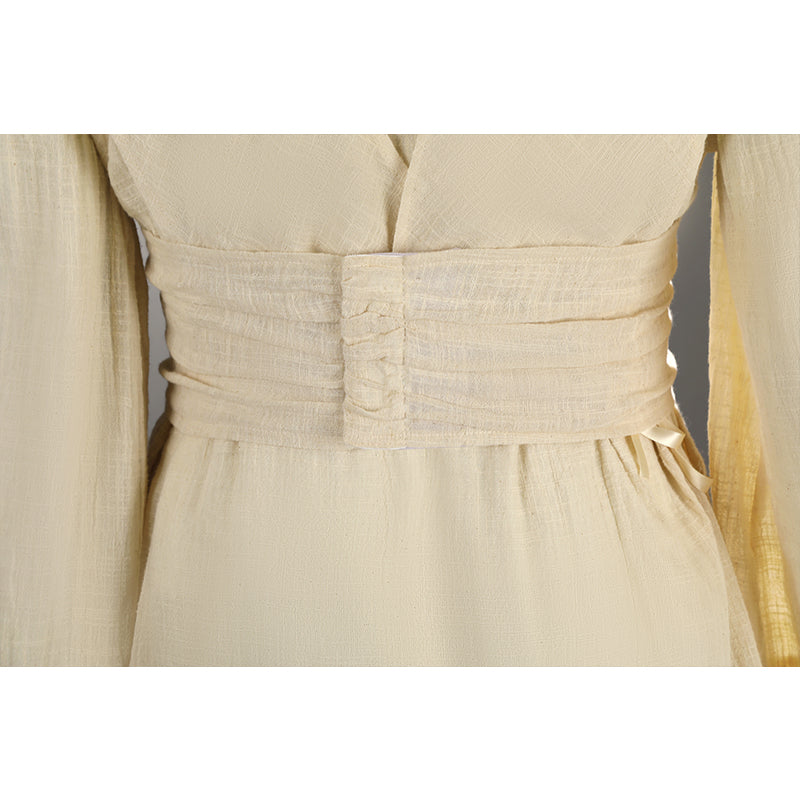 Obi-Wan Kenobi Cosplay Costume Attack of The Clones White Suit Halloween Outfit - Image 18