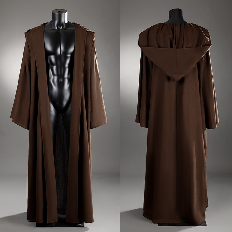 Obi-Wan Kenobi Cosplay Costume Attack of The Clones White Suit Halloween Outfit - Image 7