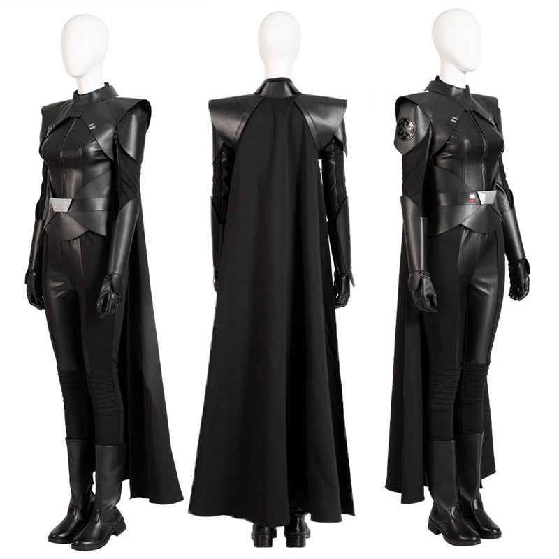 Obi-Wan Kenobi Costume Reva Sevander Third Sister Cosplay Black Cloak Outfit - Image 2