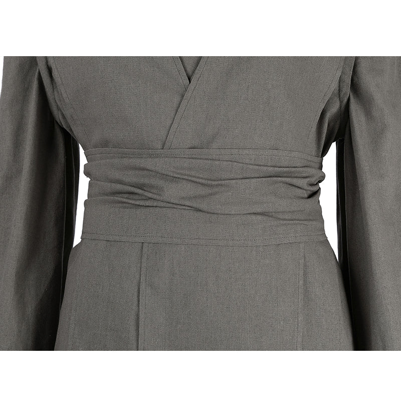 Obi-Wan Season 1 Cosplay Costumes Star Wars Obi-Wan Kenobi Grey Suit - Image 17