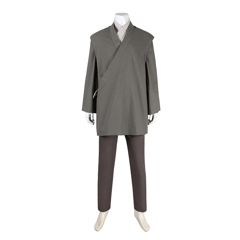 Obi-Wan Season 1 Cosplay Costumes Star Wars Obi-Wan Kenobi Grey Suit - Image 8