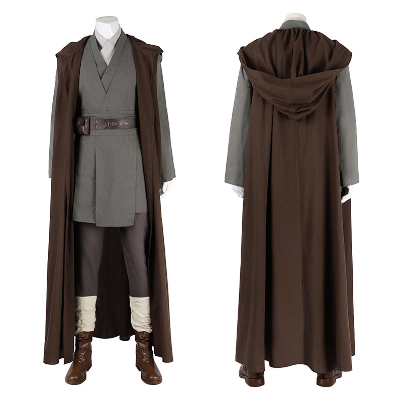 Obi-Wan Season 1 Cosplay Costumes Star Wars Obi-Wan Kenobi Grey Suit - Image 2