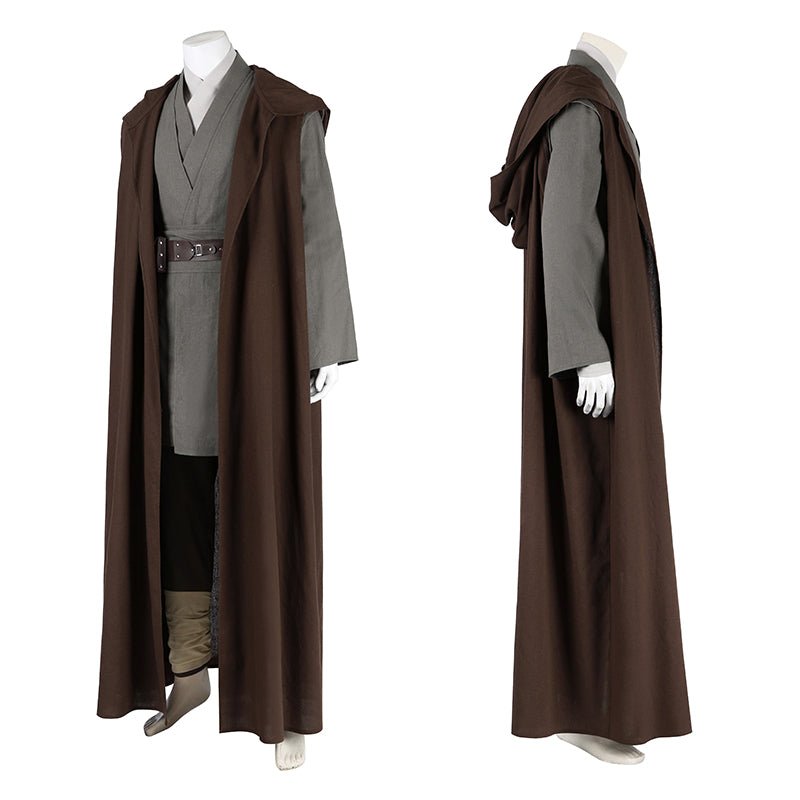 Obi-Wan Season 1 Cosplay Costumes Star Wars Obi-Wan Kenobi Grey Suit - Image 5