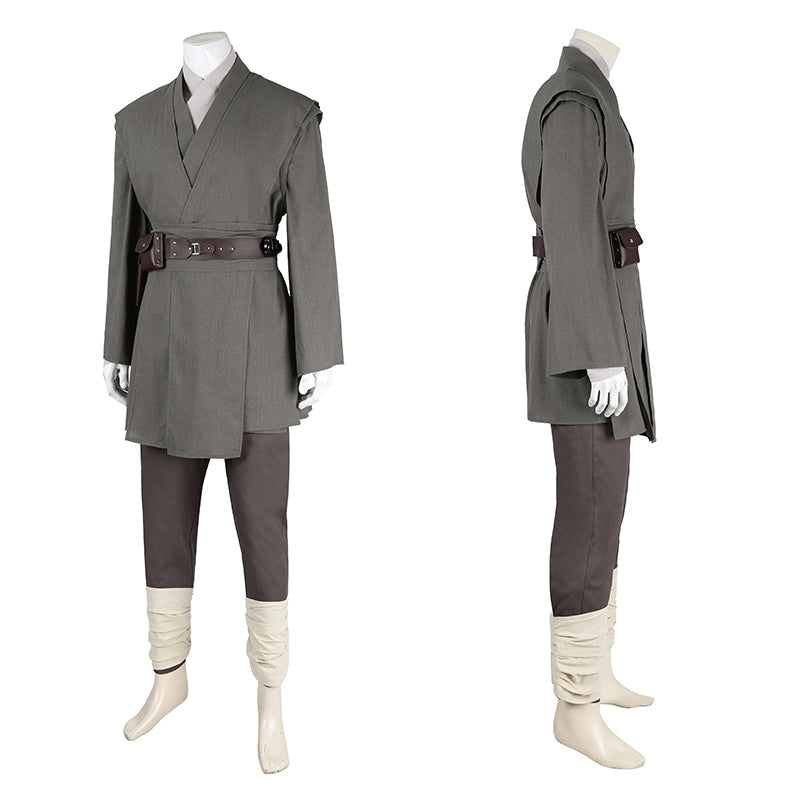 Obi-Wan Season 1 Cosplay Costumes Star Wars Obi-Wan Kenobi Grey Suit - Image 7