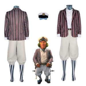 Oompa Loompa Cosplay Willy Wonka Chocolate Factory Costume Halloween Party Suit