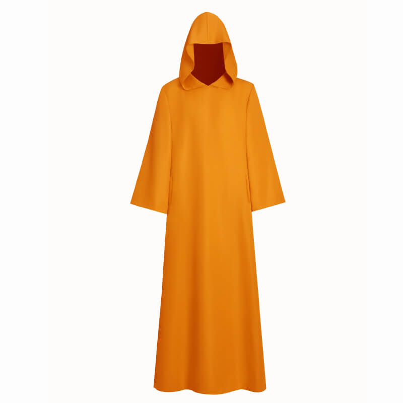 Orange Wizard Cloak Shadow Wizard Money Gang Orange Robe Halloween Costume - Image 3