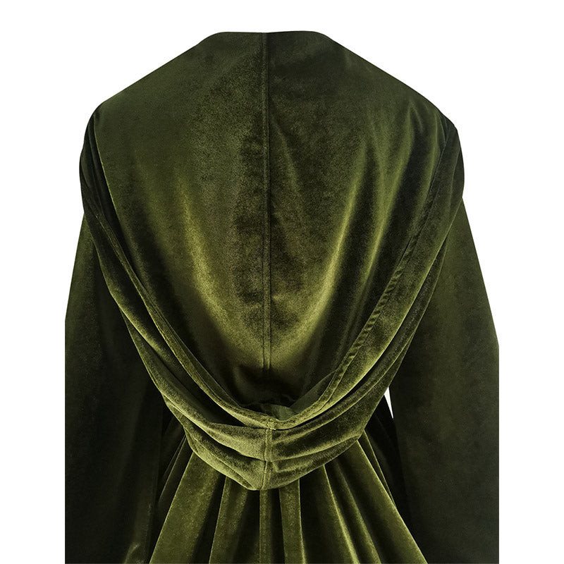 Star Wars Revenge of the Sith Padme Amidala Green Cloak Padme Velvet Dress Cosplay Costume - Image 12